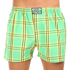  Férfi bő szárú boxeralsók Styx klasszikus gumipánt többszínű nagyméretű (E1011) 3XL