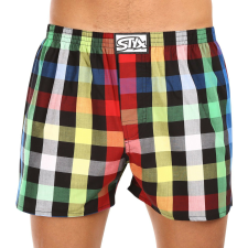 Férfi bő szárú boxeralsók Styx klasszikus gumipánt többszínű nagyméretű (E1012) 4XL férfi alsó