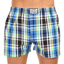 Férfi bő szárú boxeralsók Styx klasszikus gumipánt többszínű nagyméretű (E1017) 3XL férfi alsó