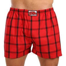  Férfi bő szárú boxeralsók Styx klasszikus gumipánt többszínű nagyméretű (E1031) 5XL