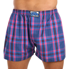  Férfi bő szárú boxeralsók Styx klasszikus gumipánt többszínű nagyméretű (E1032) 3XL