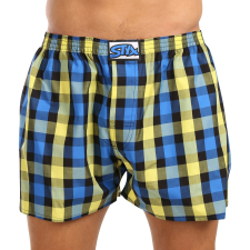 Férfi bő szárú boxeralsók Styx klasszikus gumipánt többszínű nagyméretű (E1039) 4XL férfi alsó