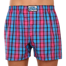  Férfi bő szárú boxeralsók Styx klasszikus gumipánt többszínű nagyméretű (E934) 4XL