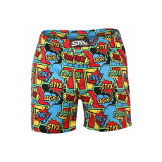  férfi bő szárú boxeralsók Styx prémium art klasszikus gumipánt boom (AP955) XL