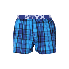 Férfi bő szárú boxeralsók Styx sportos gumipánt többszínben (B1005) S férfi alsó