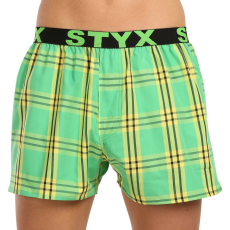  Férfi bő szárú boxeralsók Styx sportos gumipánt többszínben (B1011/2) XXL
