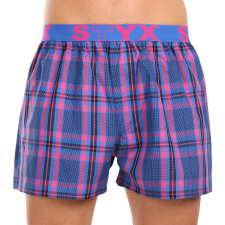 Férfi bő szárú boxeralsók Styx sportos gumipánt többszínben (B1032) XXL férfi alsó