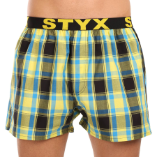  Férfi bő szárú boxeralsók Styx sportos gumipánt többszínben (B1033) L férfi alsó