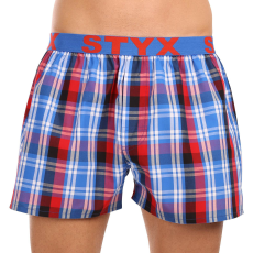  Férfi bő szárú boxeralsók Styx sportos gumipánt többszínben (B1037) XL