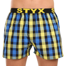 Férfi bő szárú boxeralsók Styx sportos gumipánt többszínben (B1039) XL férfi alsó