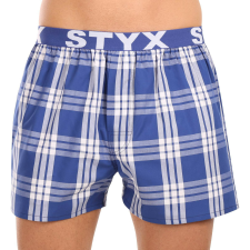 Férfi bő szárú boxeralsók Styx sportos gumipánt többszínben (B1040) L férfi alsó