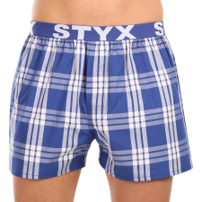 Férfi bő szárú boxeralsók Styx sportos gumipánt többszínben (B1040) M férfi alsó