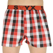  Férfi bő szárú boxeralsók Styx sportos gumipánt többszínben (B831) L férfi alsó