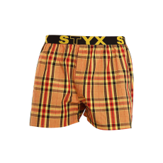  Férfi bő szárú boxeralsók Styx sportos gumipánt többszínben (B921) XXL