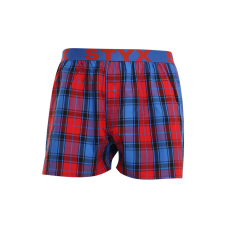  Férfi bő szárú boxeralsók Styx sportos gumipánt többszínben (B927) XL férfi alsó
