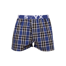 Férfi bő szárú boxeralsók Styx sportos gumipánt többszínben (B940) XXL