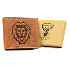  Férfi bőr pénztárca N992-CHM-LION-1768 C- – Barna- pénztárca