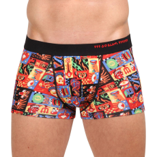 Férfi boxeralsó 69SLAM csípő bambusz WEIRD BLOCK ELIJAH (MHBWBK-BB) XL