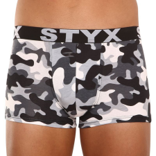  Férfi boxeralsó Styx art sportos gumipánt nagyméretű terepszínű (R1457) 3XL férfi alsó