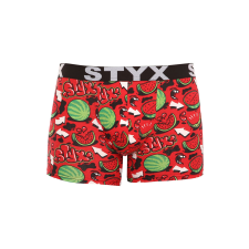 Férfi boxeralsó Styx hosszú art sportos gumipánt görögdinnyék (U1459) XXL férfi alsó
