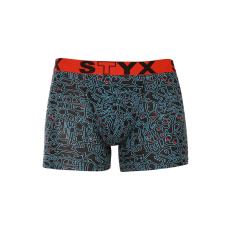  Férfi boxeralsó Styx hosszú art sportos gumipánt készült firkálmányok (U1256) XXL