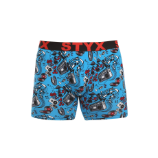  Férfi boxeralsó Styx hosszú art sportos gumipánt muzsika (UN1558) XL