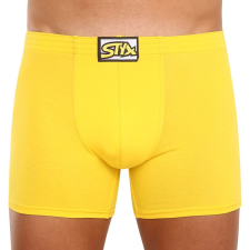 férfi boxeralsó Styx hosszú klasszikus gumipánt sárga (F1068) XXL férfi alsó