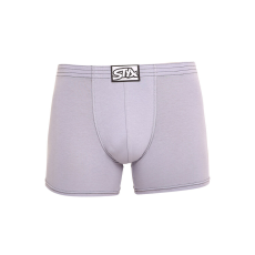  férfi boxeralsó Styx hosszú klasszikus gumipánt világosszürke (F1067) XL