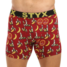 Férfi boxeralsó Styx hosszú művészet sportos gumipánt banánok (UN1359) M férfi alsó