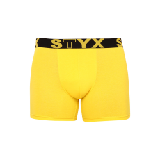  Férfi boxeralsó Styx hosszú sportos gumipánt sárga (U1068) XXL