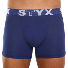  Férfi boxeralsó Styx hosszú sportos gumipánt sötétkék (U968) L