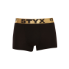  Férfi boxeralsó Styx / KTV sportos gumipánt fekete - arany elasztikus (GTZ960) L