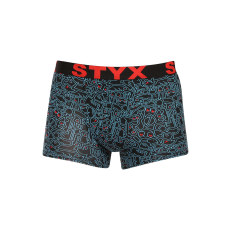  Férfi boxeralsó Styx művészet sportos gumipánt firkálás (G1256/2) XL