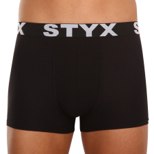 Férfi boxeralsó Styx sportos gumipánt nagyméretű fekete (R960) 5XL férfi alsó