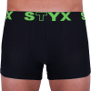  Férfi boxeralsó Styx sportos gumipánt nagyméretű fekete (R962) 3XL