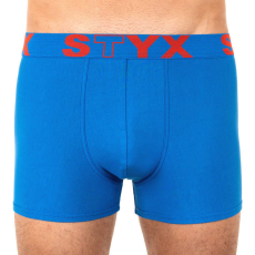  Férfi boxeralsó Styx sportos gumipánt nagyméretű kék (R967) 5XL