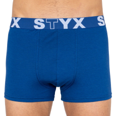  Férfi boxeralsó Styx sportos gumipánt nagyméretű sötétkék (R968) 5XL
