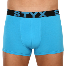 Férfi boxeralsó Styx sportos gumipánt nagyméretű világoskék (R1169) 4XL férfi alsó