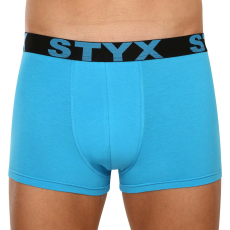  Férfi boxeralsó Styx sportos gumipánt nagyméretű világoskék (R1169) 5XL