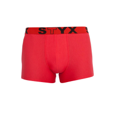 Férfi boxeralsó Styx sportos gumipánt piros (G1064) L férfi alsó