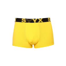  Férfi boxeralsó Styx sportos gumipánt sárga (G1068) XL