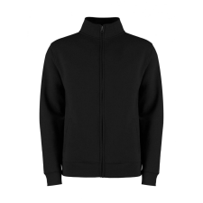  Férfi hosszú ujjú pulóver Kustom Kit Regular Fit Zipped Sweatshirt 2XL, Fekete férfi pulóver, kardigán