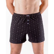  Férfi klasszikus boxeralsó Gino túlméretezett fekete (75207-MxCLBY) 3XL