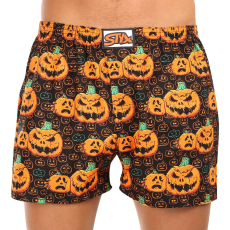  Férfi klasszikus boxeralsó Styx art klasszikus gumi túlméretezett Halloween tök (E1755) 3XL