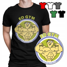 FÉRFI PÓLÓ - GYM DESIGNS, GYM EDD EDDIE - XXXL 3XL férfi póló