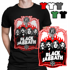  FÉRFI PÓLÓ MINTÁK - BLACK SABBATH ROCK METAL ZENE - L