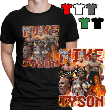 FÉRFI PÓLÓ MINTÁK - IRON MIKE TYSON BOKSZ MMA HARC KETREC - XL férfi póló