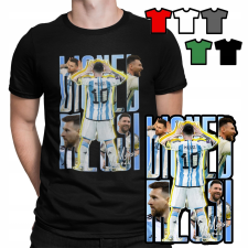  Férfi póló póló - Lionel Messi a focista - XL férfi póló