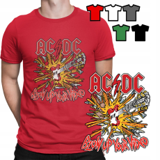  FÉRFI PÓLÓ PÓLÓ MINTÁK A VÁLASZTÁSOD SZERINT - ACDC ROCK METAL ZENE - S