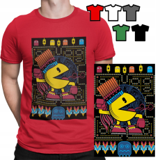  FÉRFI PÓLÓ PÓLÓ MINTÁK KIVÁLASZTÁSA - PACMAN JÁTÉKOK PAC MAN ÜNNEPI AJÁNDÉK - XL